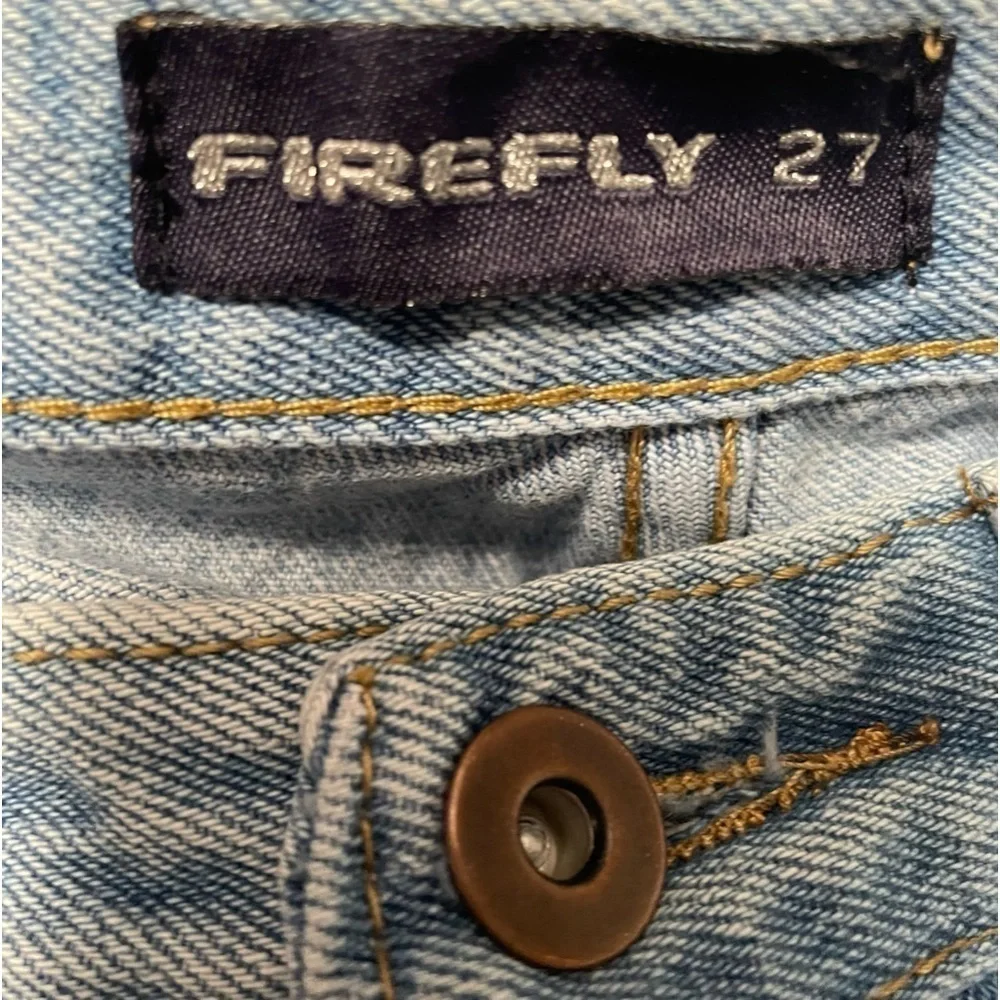 Firefly Spike Embellished Denim Frayed Hem Shorts Size 27 - Picture 7 of 8